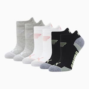 Women's Low Cut Socks [6 Pack], WHITE / MULTI